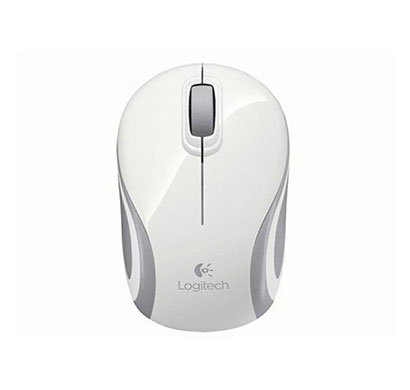 logitech m187 wireless mini mouse  white